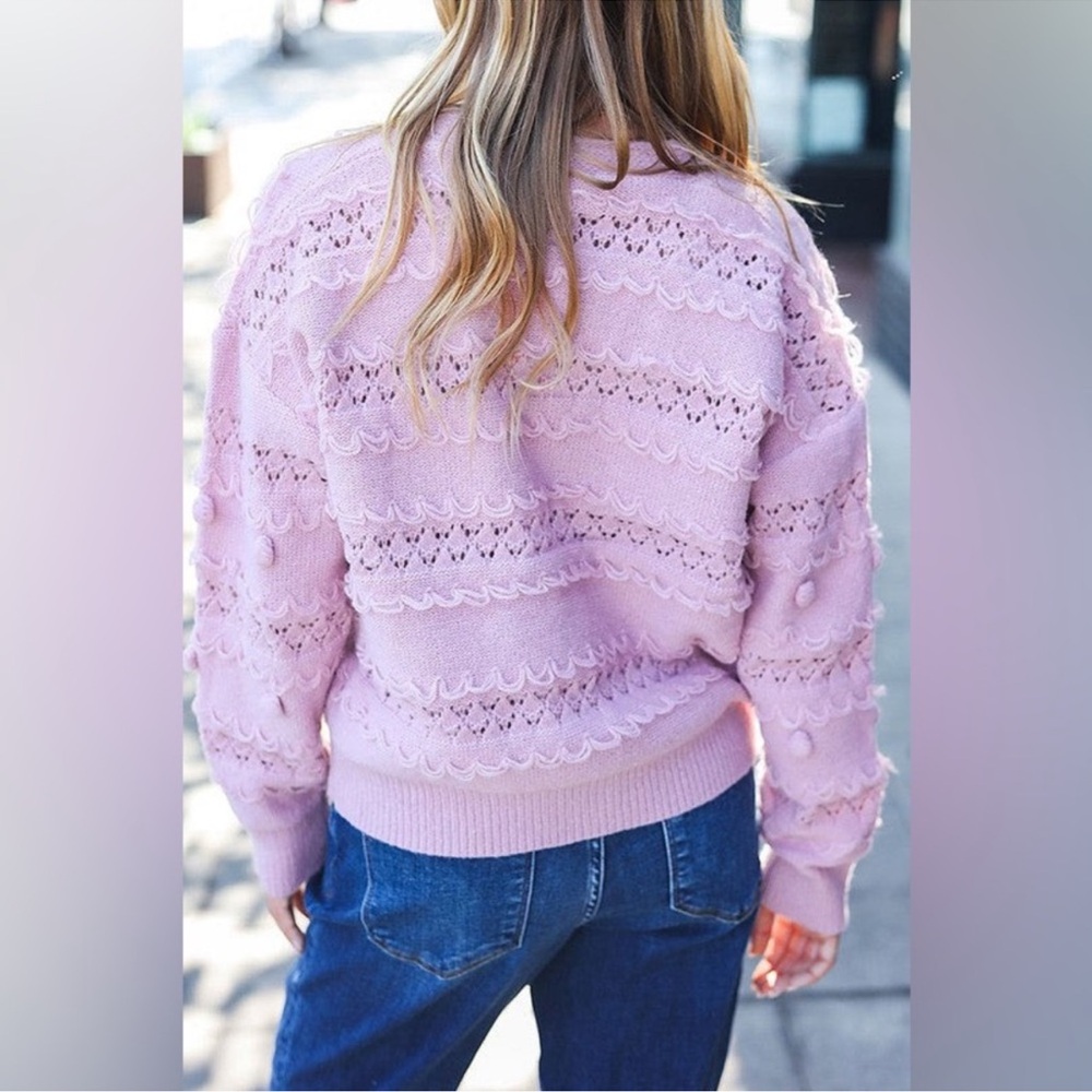 Pink Knit Cardigan Sweater
NWT Pastry Pink Cardigan - Picture 3 of 7